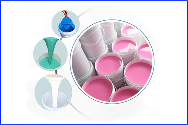 五顏六色，分不清是液體硅膠還是固化劑